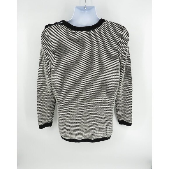 Charter Club Women's Black White Sweater XXL NWT $59.50 - Picture 5 of 7